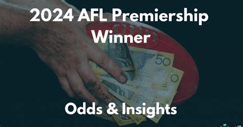 odds for afl premiership|AFL Premiership Winner 2024 Betting & Odds .